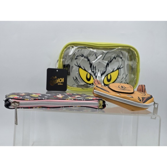 Bioworld‎ Dr. Seuss Grinch Travel Cosmetic Bags - Set of 3 - Picture 10 of 11